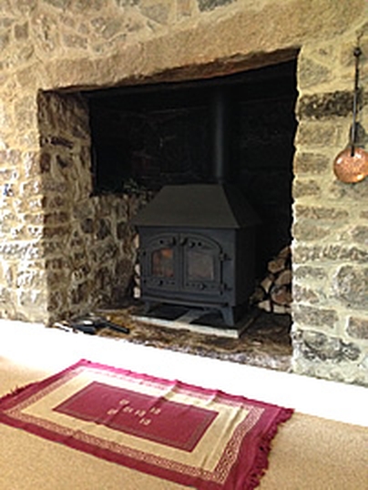 Christow woodburner install devon home and hive